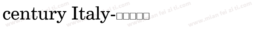 century Italy字体转换